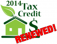 Residential Energy Tax Credit Renewed