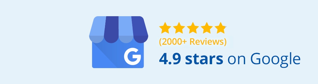 4.9 Stars on Google!